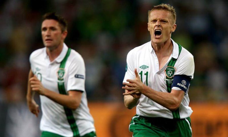 Damien Duff (desno) i Robbie Keane