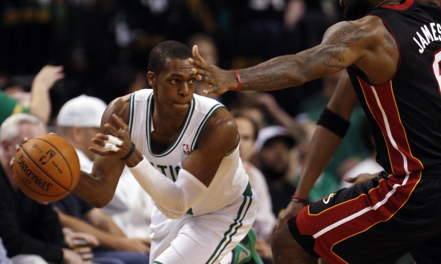 Boston Celtics Rajon Rondo Miami Heat LeBron James