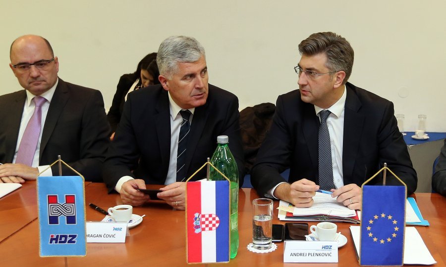 Milijan Brkić, Dragan Čović, Andrej Plenković