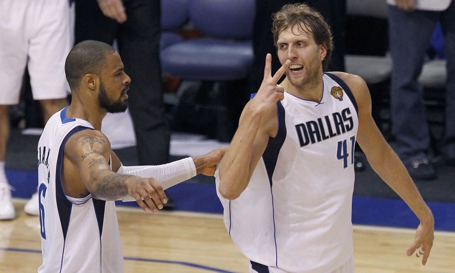 Dirk Nowitzki i Tyson Chandler