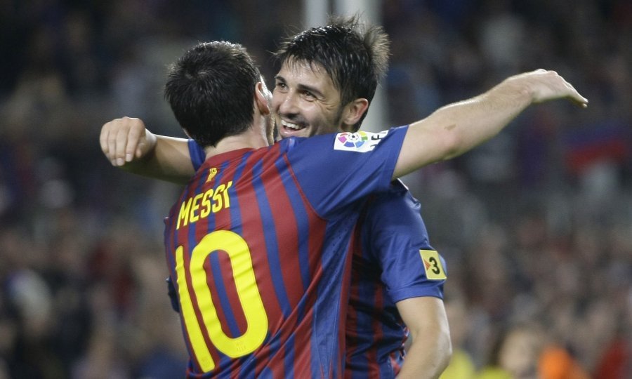 David Villa i Leo Messi