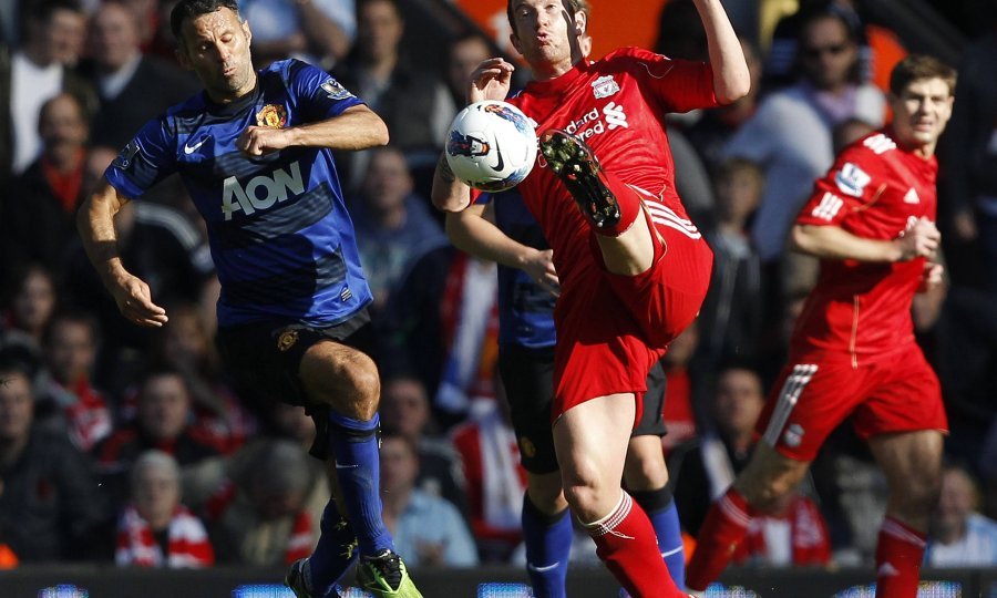 Charlie Adam Ryan Giggs Liverpool Manchester United