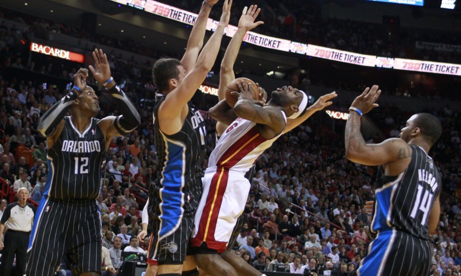 LeBron James Miami Heat Orlando Magic