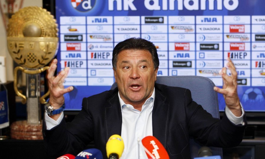 Zdravko Mamić na pressici na kojoj je napao profesora Šibera