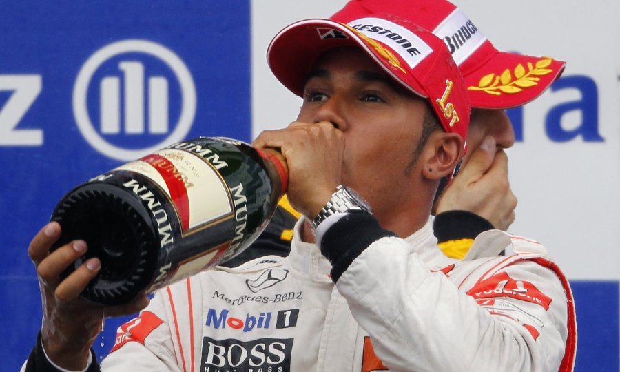 Lewis Hamilton VN Belgije formula 1 2010