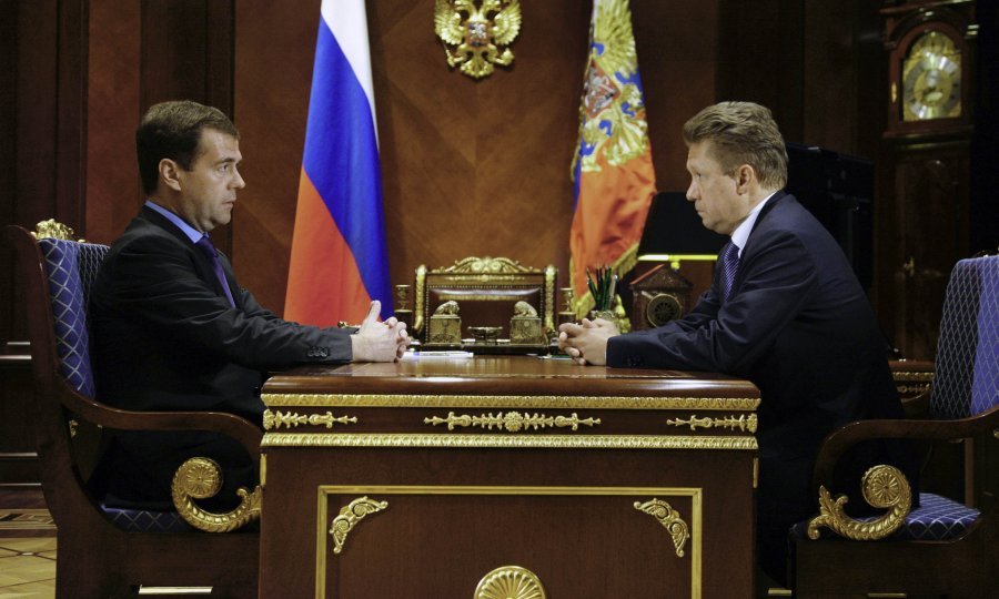 medvedev gazprom Alexei Miller