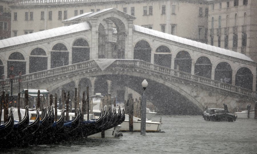 italija venecija snijeg zima