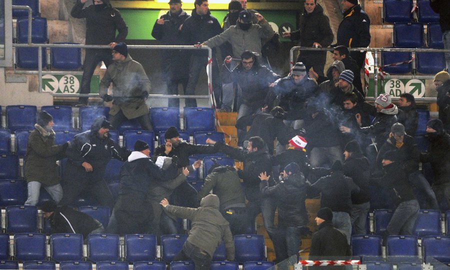 Roma, Lazio, Serie A 2009-10, navijači, neredi