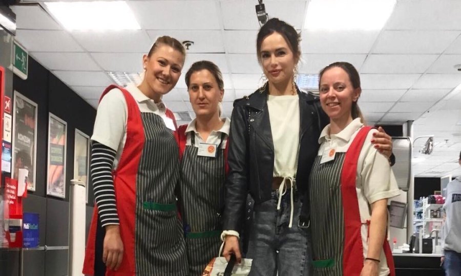 Severina Kojić i djelatnice Konzuma
