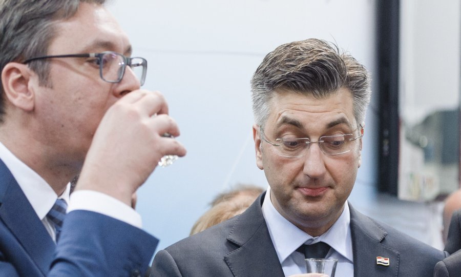 Aleksandar Vučić i Andrej Plenković