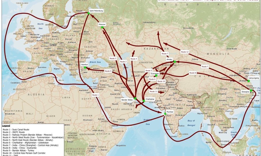 Prikaz budućih transportnih koridora