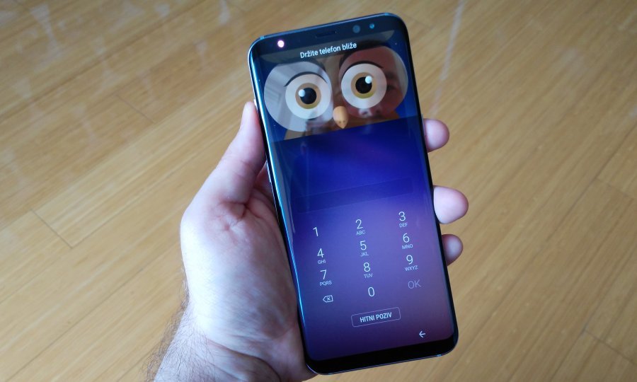 Maska za skener rožnice na Galaxyju S8 Plus