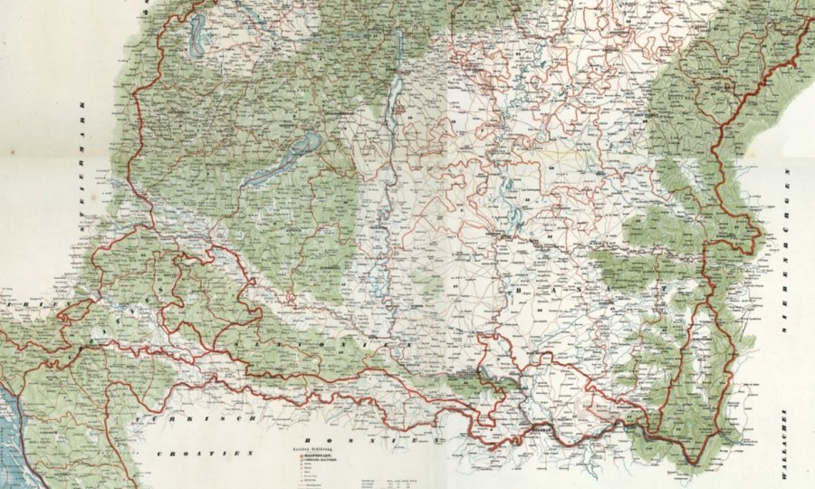 Karte des Erzherzogthumes Oesterreich mit Salzburg