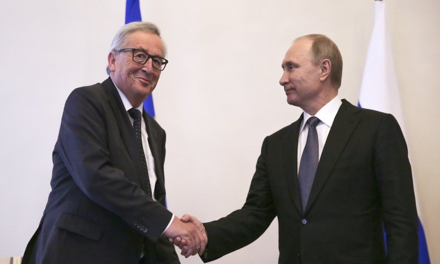 Predsjednik Europske komisije Jean-Claude Juncker i ruski predsjednik Vladimir Putin