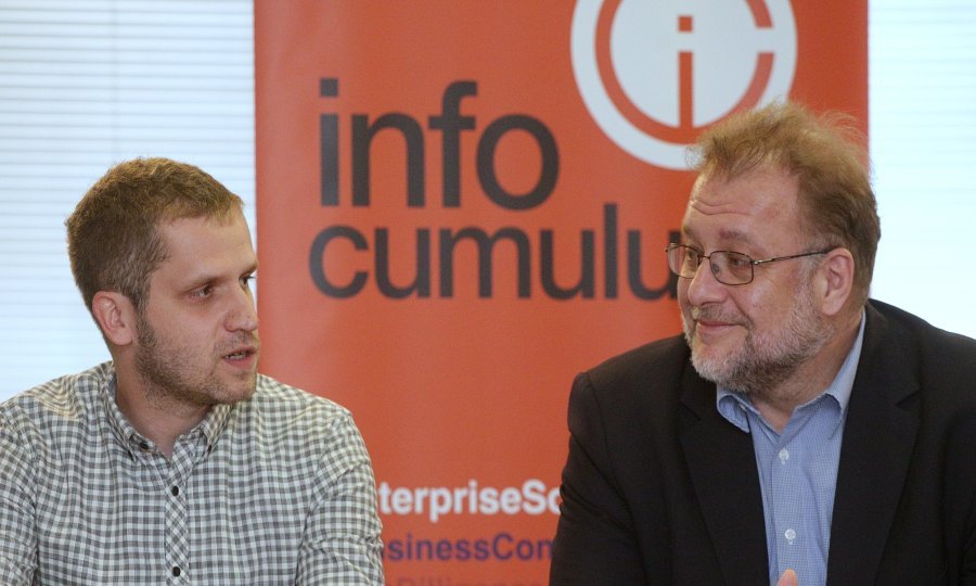 Stjepan Vuković koji će voditi InfoCumulus consalting i predsjednik Uprave Spana Nikola Dujmović