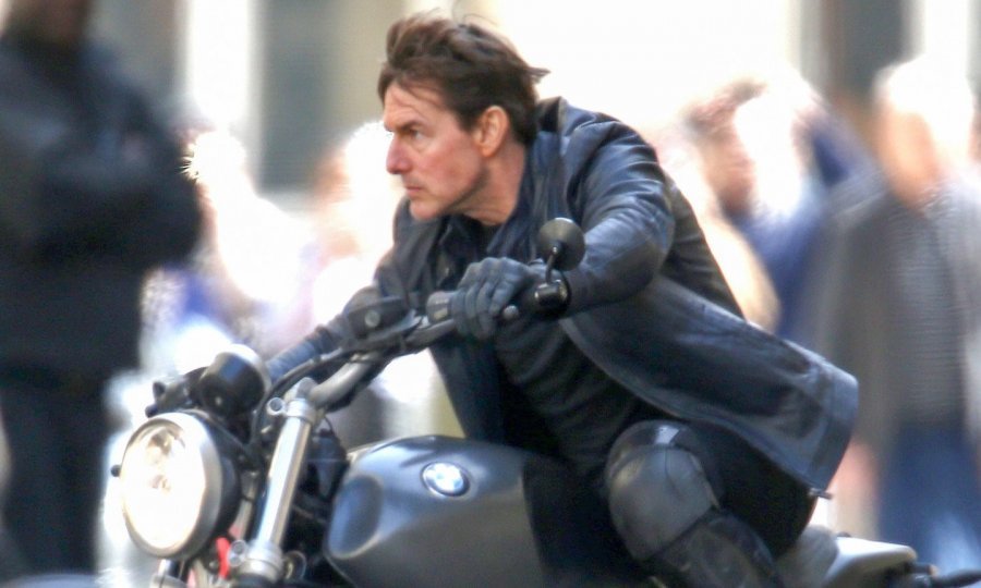 Tom Cruise na snimanju u Parizu u travnju 2017.