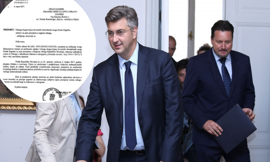 Mišljenje Ministarstva uprave/Andrej Plenković i Lovro Kuščević