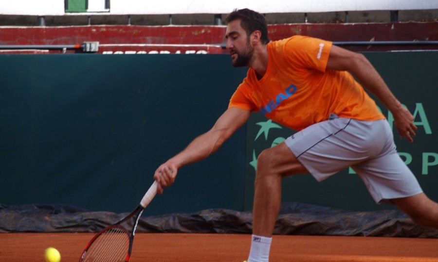 Marin Čilić na treningu u Bogoti