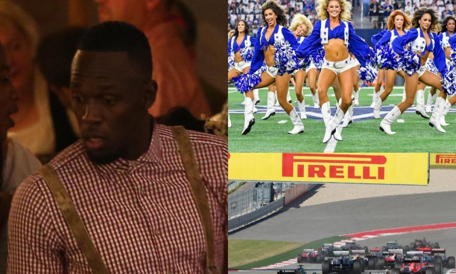 Usain Bolt, cheerleadersice i detalj s prijašnje utrke u Austinu