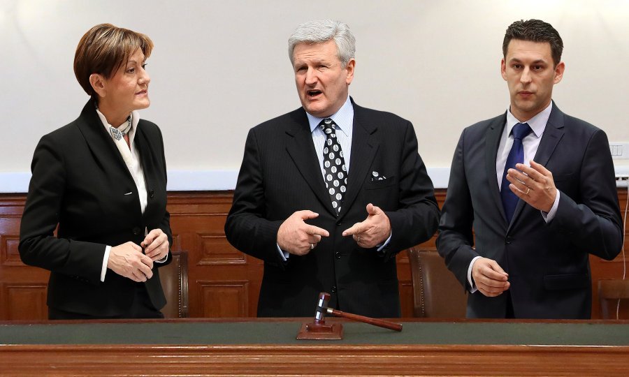 Martina Dalić, Ivica Todorić i Božo Petrov