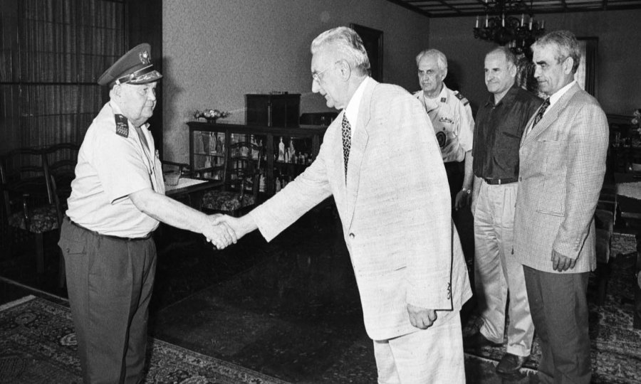 Janko Bobetko, Franjo Tuđman, Gojko Šušak, Ivan Jarnjak i Zvonimir Červenko