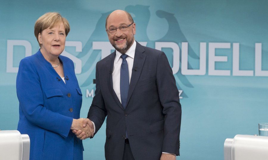 Angela Merkel i Martin Schulz
