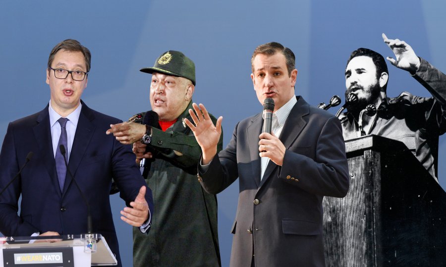 Aleksandar Vučić, Hugo Chavez, Ted Cruz i Fidel Castro poznati su po dugačkim govorima