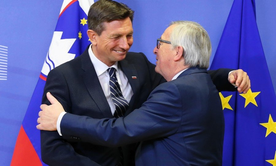 Borut Pahor i Jean-Claude Juncker