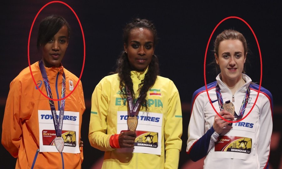 Sifan Hassan, Genzebe Dibaba, Laura Muir