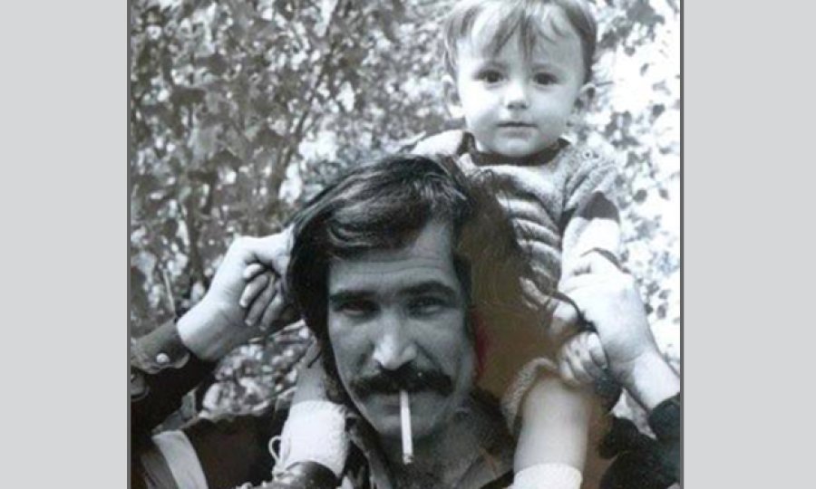 Mišo Kovač i jednogodišnji Danilo Šerbedžija