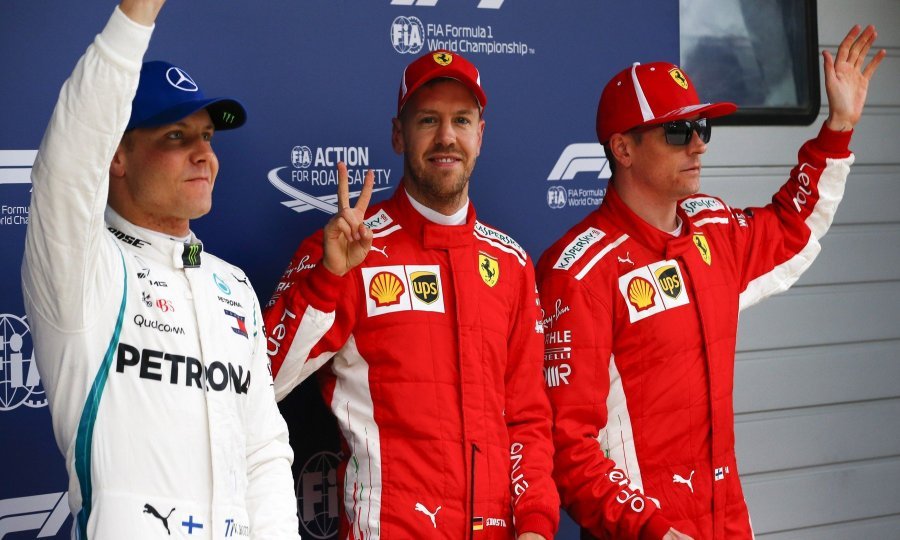 Bottas, Vettel, Raikkonen