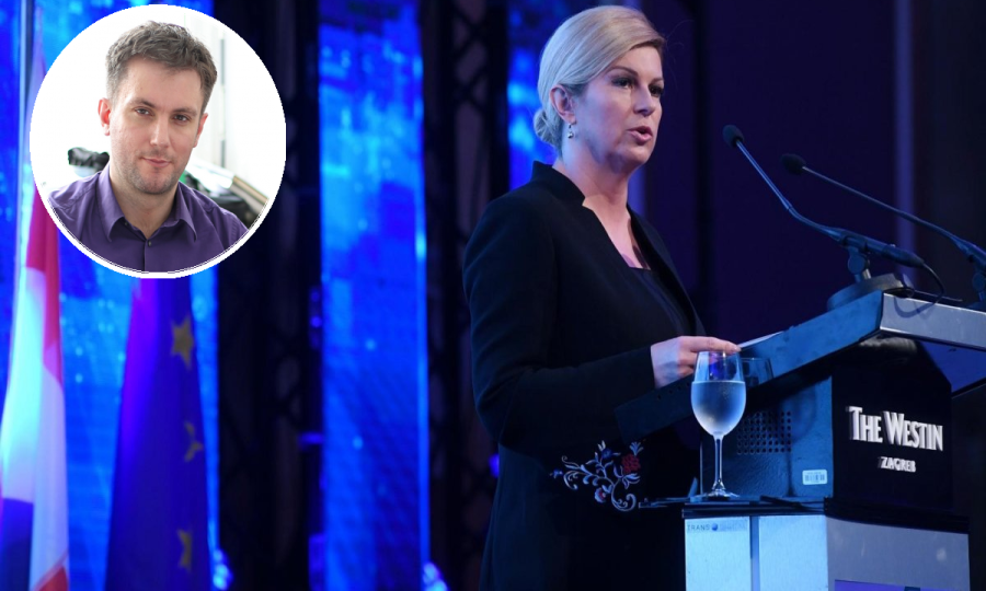 Ivan Čipin, profesor s Ekonomskog fakultera i Kolinda Grabar Kitarović