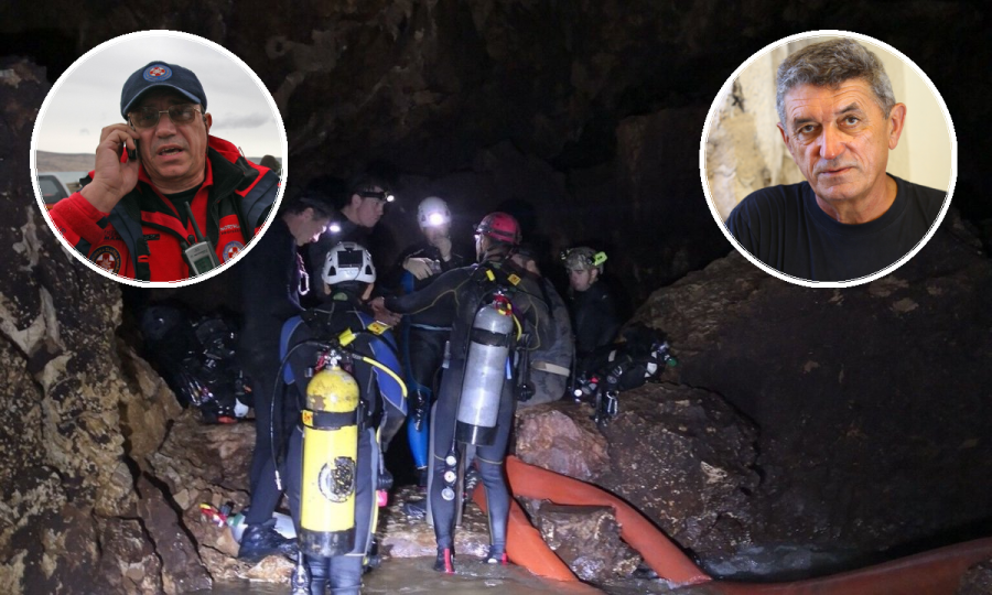 Pomoć dječacima zarobljenim u spilji na Tajlandu; Vinko Prizmić, Stipe Božić