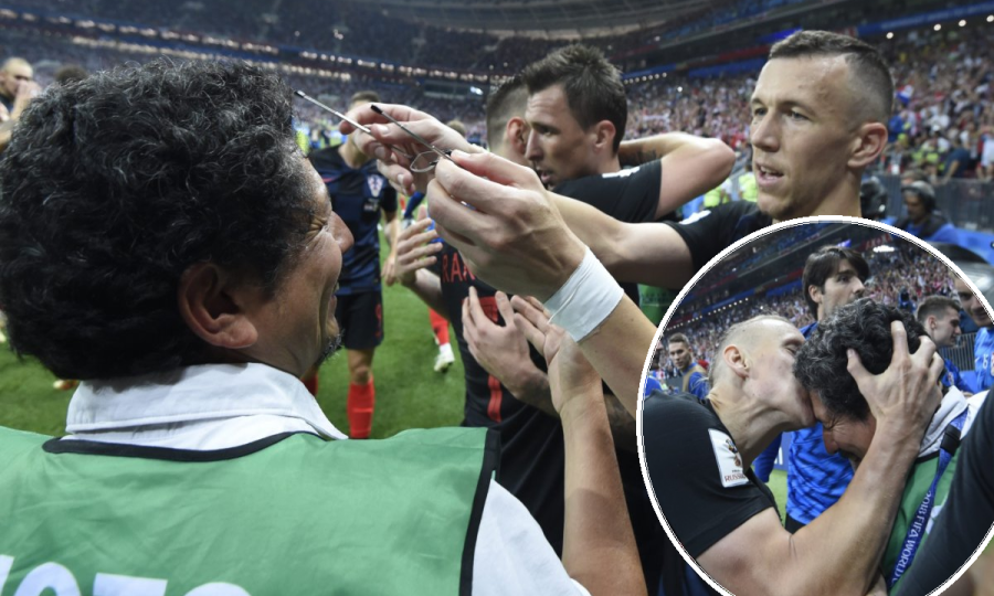 Fotograf Yuri Cortez; Domagoj Vida i Ivan Perišić