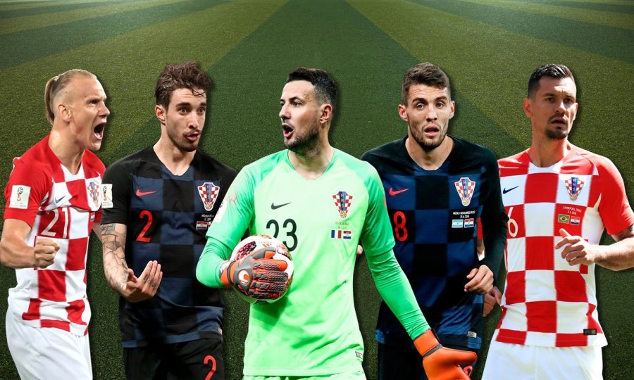 Domagoj Vida, Šime Vrsaljko, Danijel Subašić, Mateo Kovačić, Dejan Lovren
