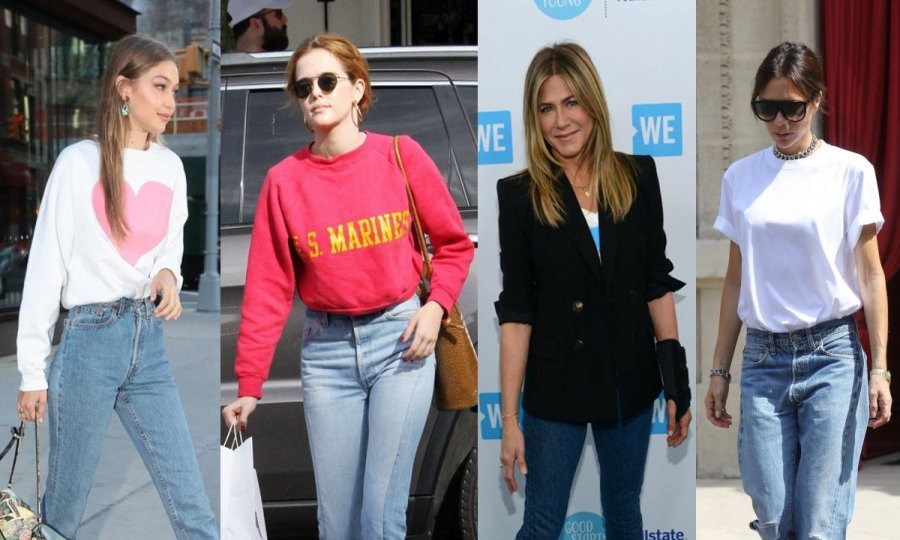 Gigi Hadid, Zoey Deutch, Jennifer Aniston i Victoria Beckham