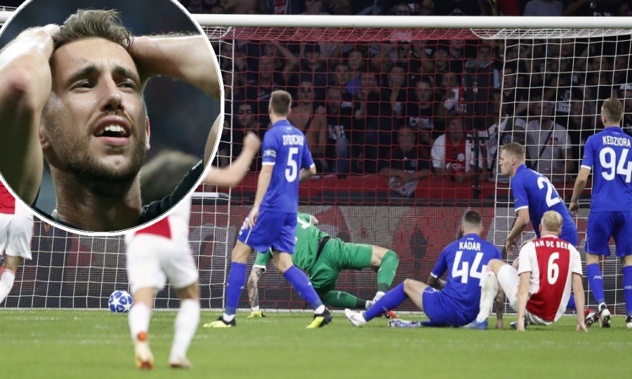 Josip Pivarić i detalj s utakmice Ajax - Dinamo Kijev
