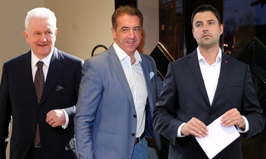 Ivica Todorić, Darko Milinović, Davor Bernardić