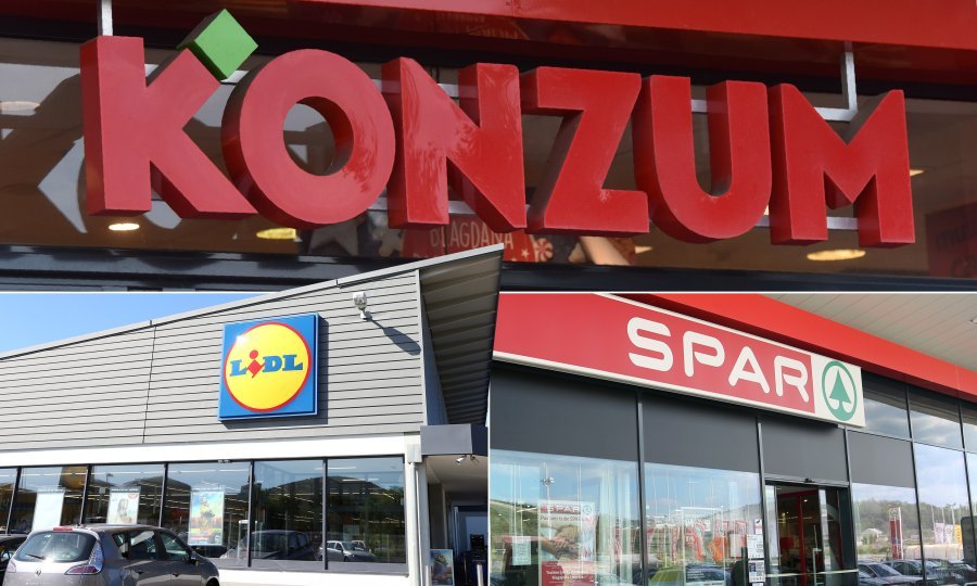 Konzum, Lidl i Spar