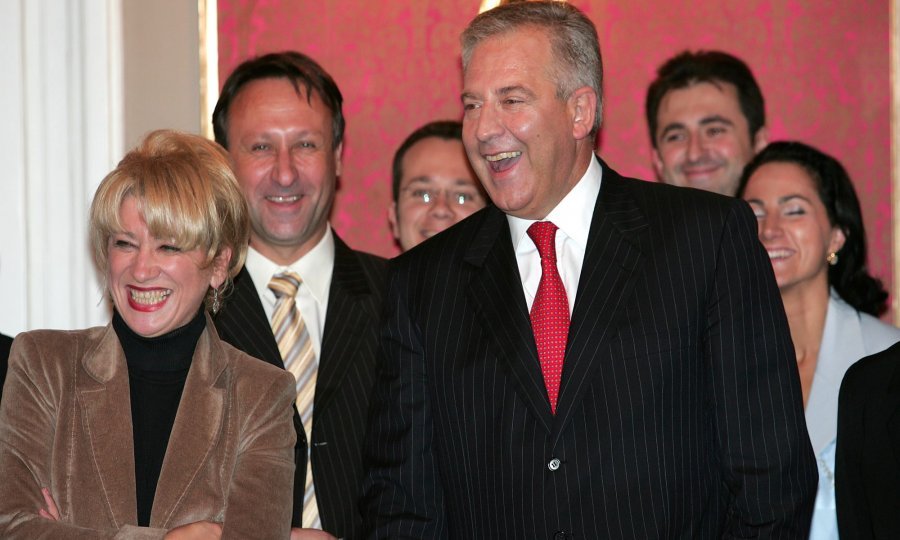 Vesna Škare Ožbolt i Ivo Sanader 2005. godine