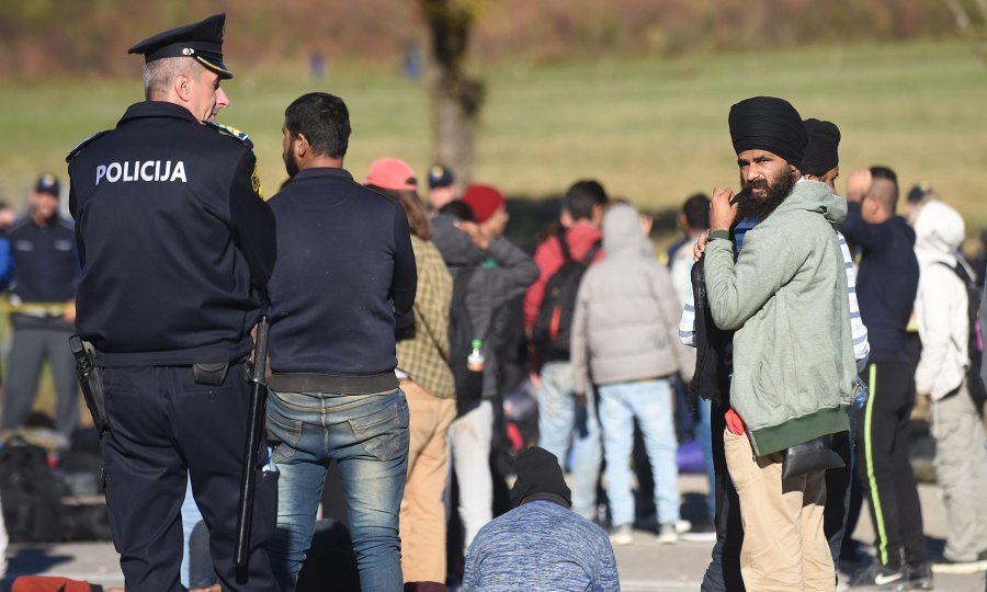 Migranti kod graničnog prijelaza Maljevac