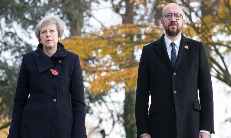 Theresa May i Charles Michel