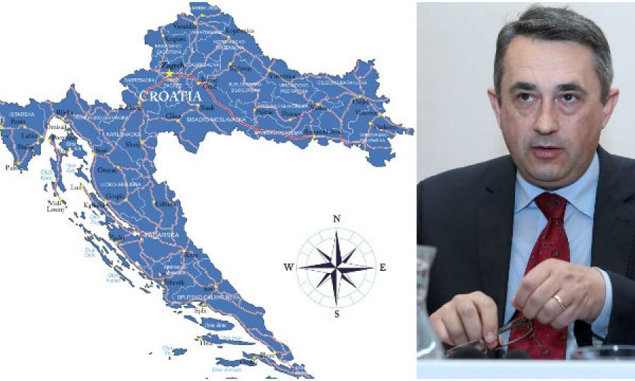 Ivan Koprić mapa Hrvatske