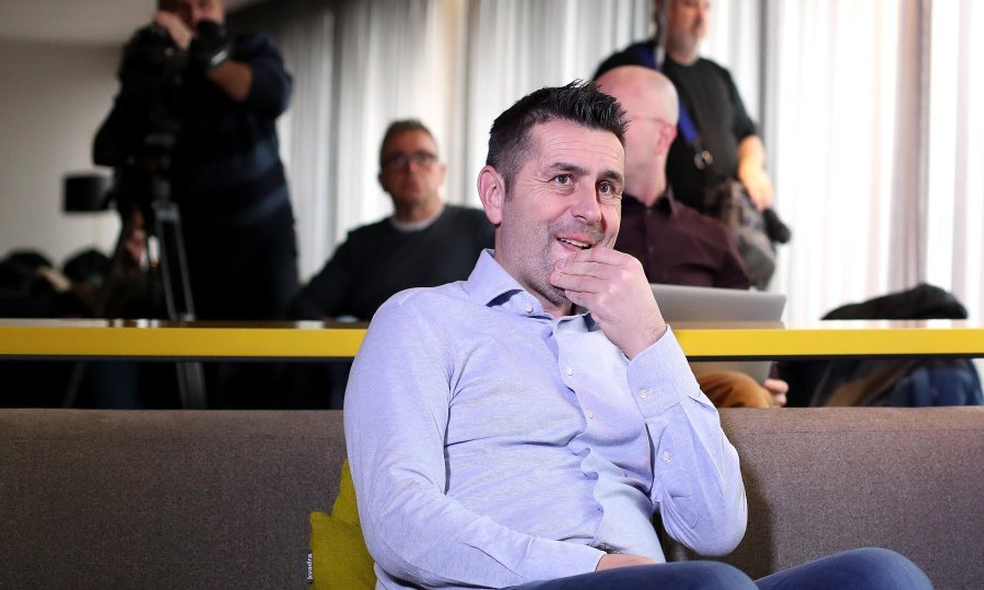 Trener Dinama Nenad Bjelica prilikom ždrijeba Europske lige
