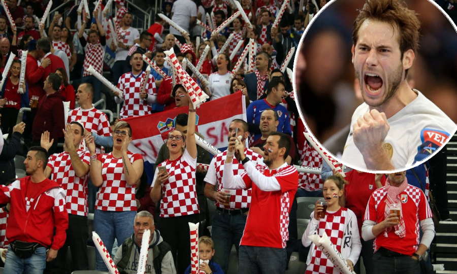 Hrvatski navijači i Uwe Gensheimer