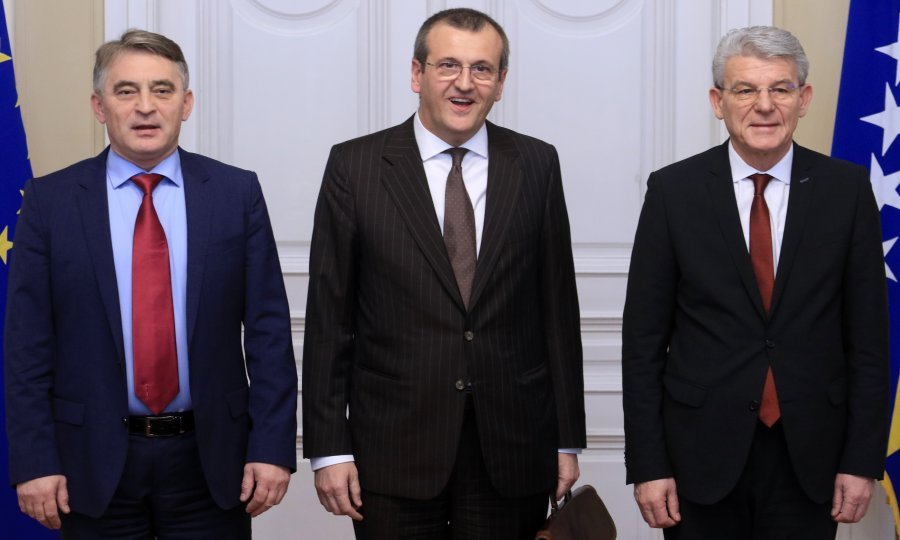 Cristian Dan Predao susreo se sa Željkom Komšićem i Šefikom Džeferovićem