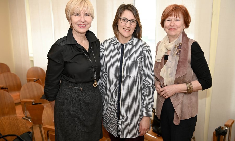prof. dr. sc. Jadranka Morović-Vergles, pacijentica Ivana Trpin i prof. dr. sc. Snježana Škrablin