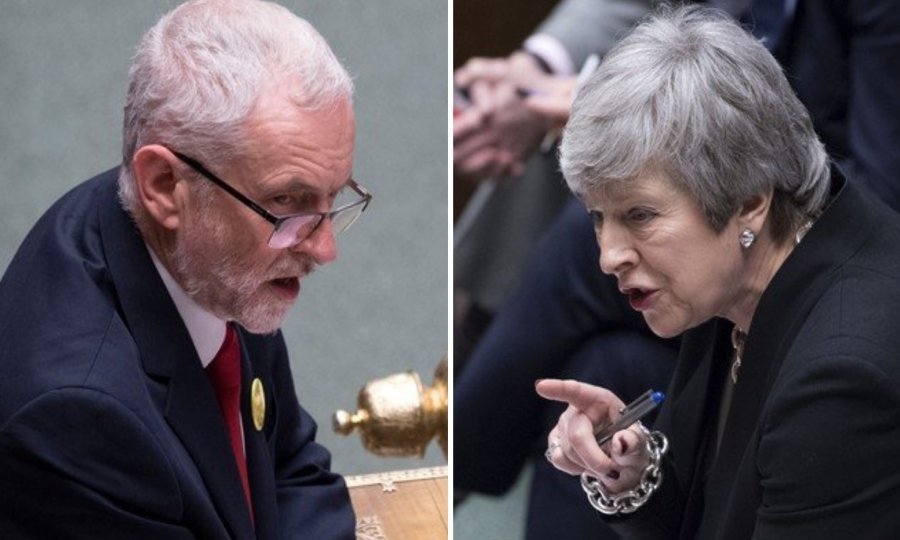 Jeremy Corbyn i Theresa May