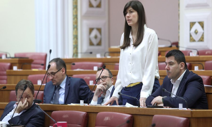 Zastupnici Mosta tijekom cjelonoćne rasprave u Saboru