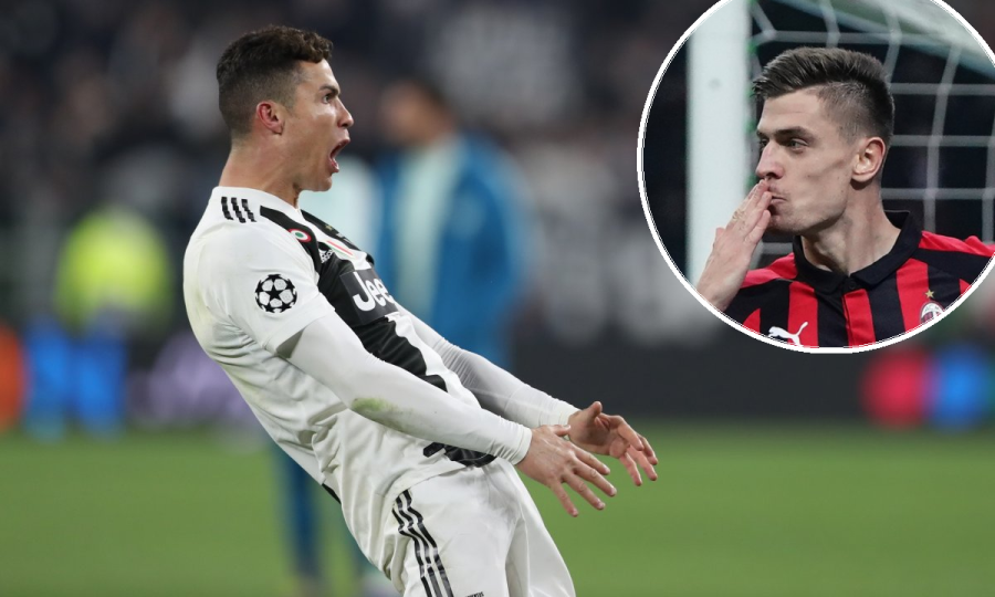 Cristiano Ronaldo i Krzysztof Piatek